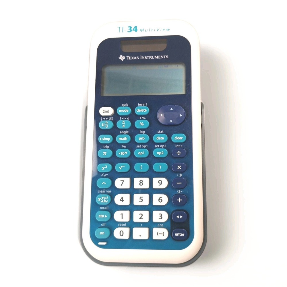 Texas Instruments TI-34 MultiView Scientific Calculator Tested Works